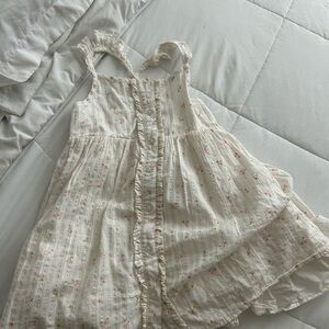 Tahari White and Pink Floral Dress